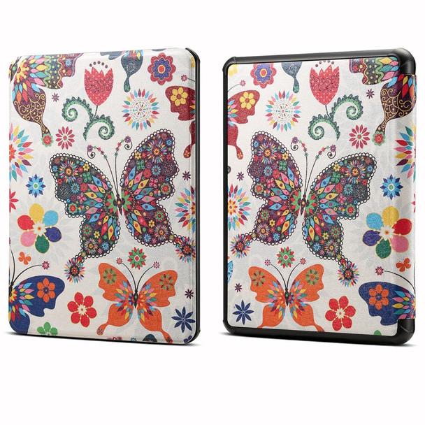 For Amazon Kindle 11th Gen 2022 6 inch Painted Voltage Leatherette Tablet Case(Color Butterfly)