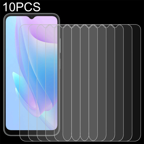 For Blackview A52 10 PCS 0.26mm 9H 2.5D Tempered Glass Film