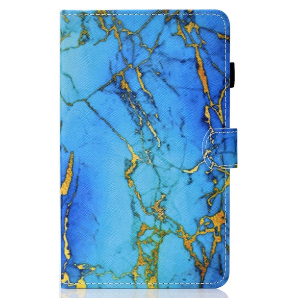 For iPad 10th Gen 10.9 2022 Coloured Drawing Stitching Smart Leatherette Tablet Case(Gilded Marble)