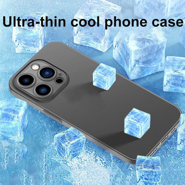 For iPhone 13 Ultra-thin Micro Frosted Heat Dissipation Phone Case(Black)