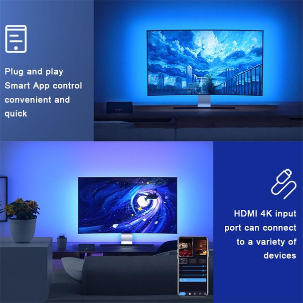 FT003 HDMI TV Screen Screen Synchronous Background Light, Size: 2x1.9m(UK Plug)