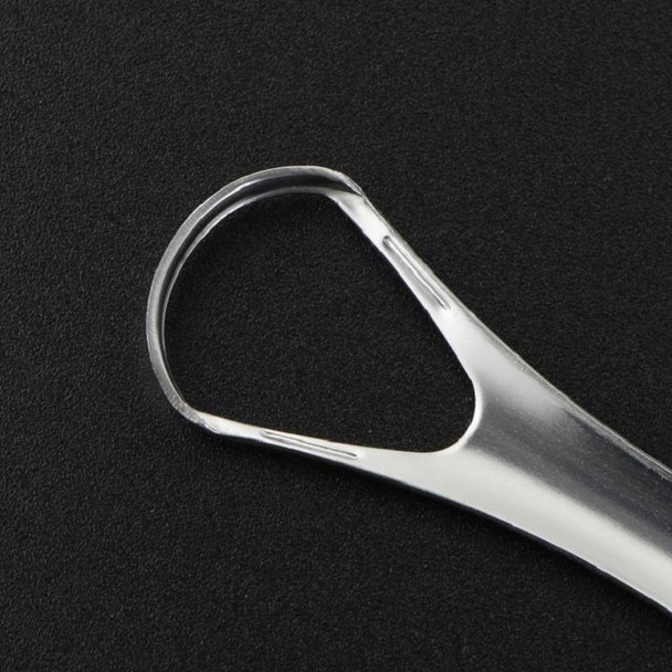 Oral Cleaning Stainless Steel Tongue Scraper, Specification:14.6  2.4 cm