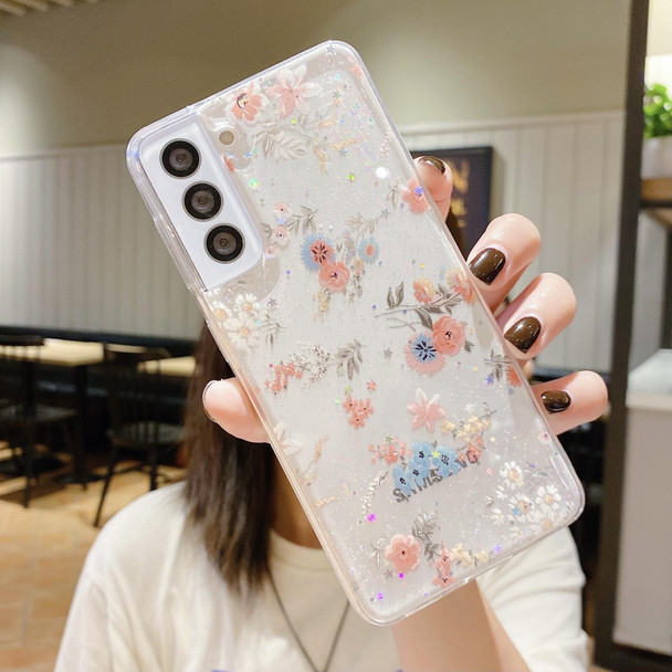 For Samsung Galaxy A52  5G / 4G Fresh Small Floral Epoxy TPU Phone Case(Beautiful Bouquet 1)