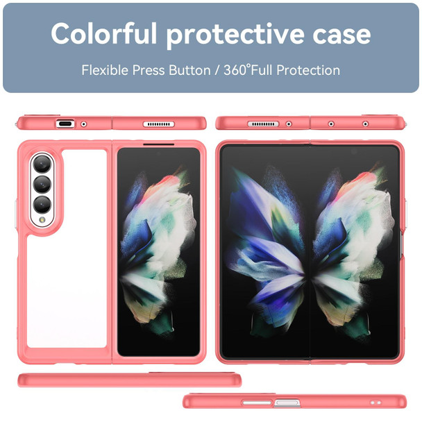 For Samsung Galaxy Z Fold3 5G Colorful Series Acrylic + TPU Phone Case(Red)