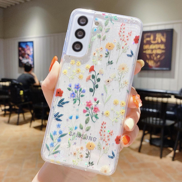 For Samsung Galaxy A13 4G Fresh Small Floral Epoxy TPU Phone Case(Colorful Flowers 4)