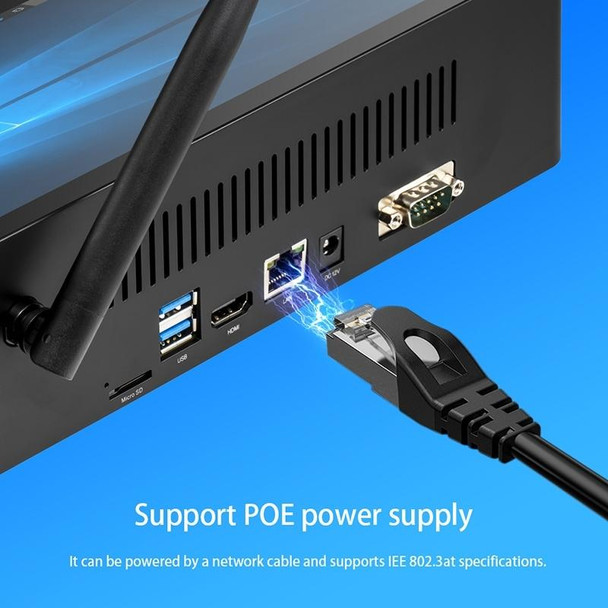 PiPo H10PRO All-in-One Mini PC, 10.1 inch, 8GB+128GB+256GB, Windows 10 Intel Celeron J4125 Quad Core up to 2.7GHz, Support WiFi & BT & TF Card & HDMI & RJ45(Black)