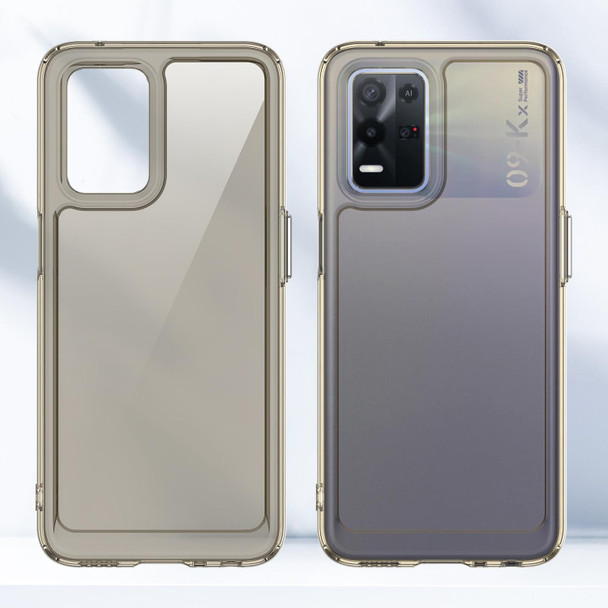 For Realme 8 5G Candy Series TPU Phone Case(Transparent Grey)