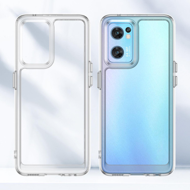 For OPPO Reno7 Global Candy Series TPU Phone Case(Transparent)