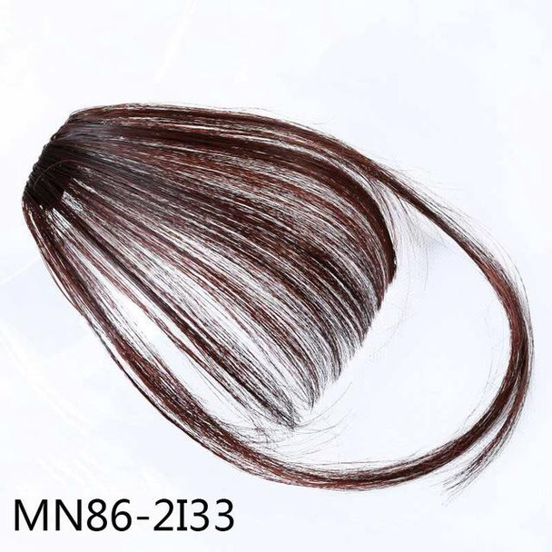 Fake Bangs Clip Hairpiece Synthetic Bangs Hair(Brown)
