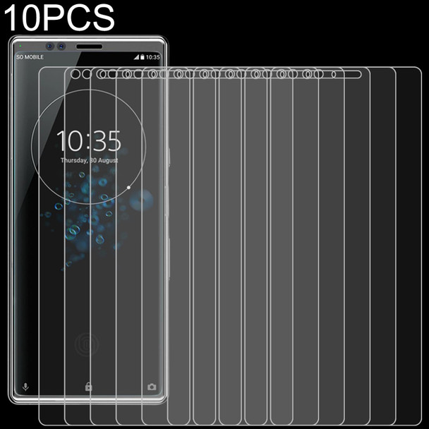 10 PCS 0.26mm 9H 2.5D Tempered Glass Film - Sony Xperia XA4