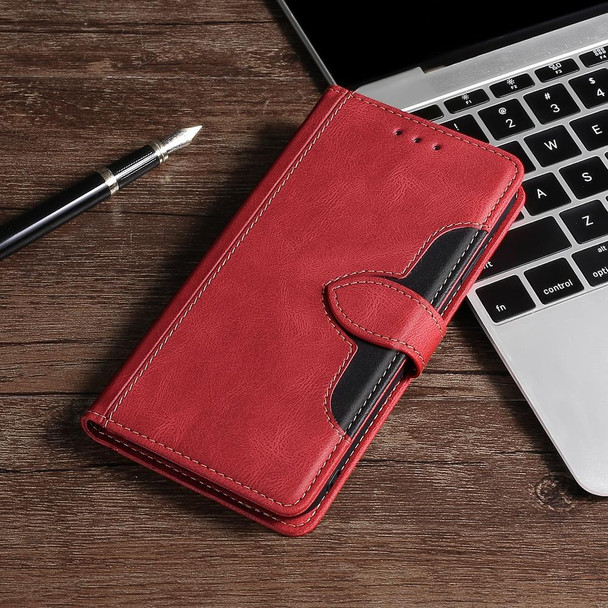 For ZTE Blade A52 Lite Skin Feel Magnetic Buckle Leather Phone Case(Red)