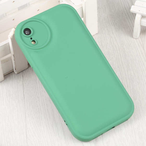 For iPhone XR Liquid Airbag Decompression Phone Case(Retro Green)