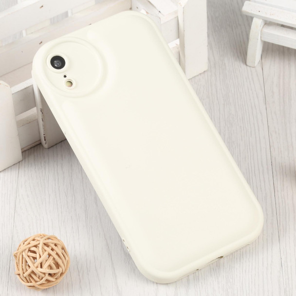 For iPhone XR Liquid Airbag Decompression Phone Case(Antique White)