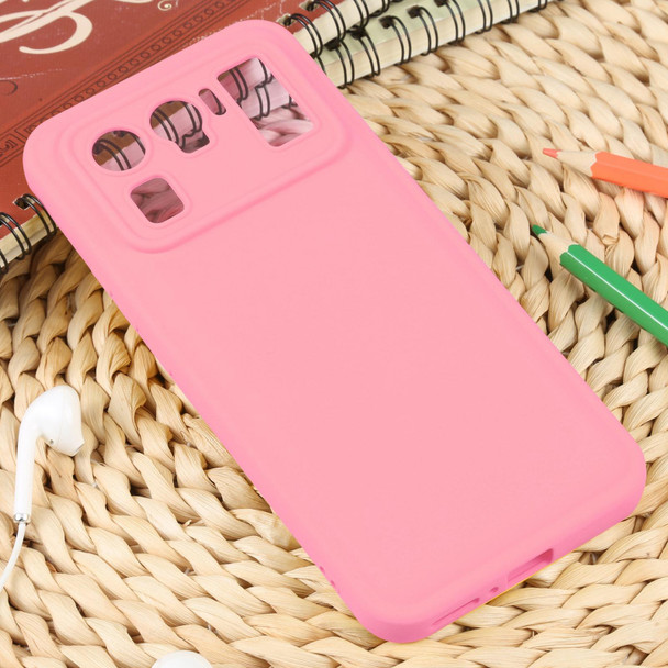 For Xiaomi Mi 11 Ultra Liquid Airbag Decompression Phone Case(Pink)