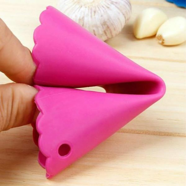 2 PCS Kitchen Peeling Garlic Press Garlic Peeler Does Not Hurt the Hand Silicone Garlic Peeler(Blue)