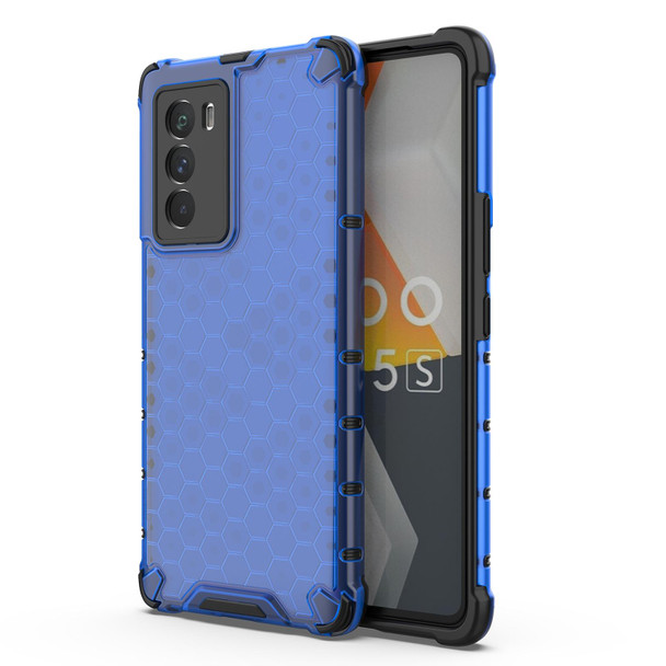 For vivo iQOO Neo 5s Honeycomb Shockproof Phone Case(Blue)