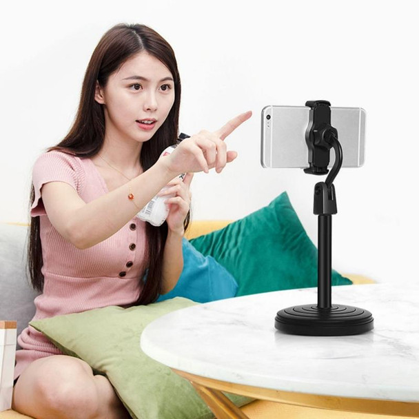 4 PCS Desktop Stand Mobile Phone Tablet Live Broadcast Stand Telescopic Disc Stand, Colour: Pink