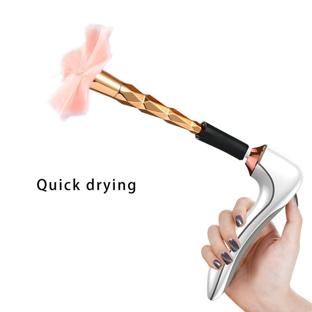 Electric Scrubber Make-Up Brush Cleaning Machine Automatic Dryer USB Rechargeable Make-Up Brush Cleaner(White)