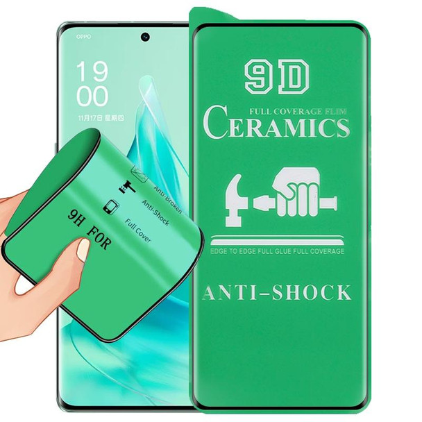 For OPPO Reno9 Pro+ 9D Full Screen Full Glue Ceramic Film