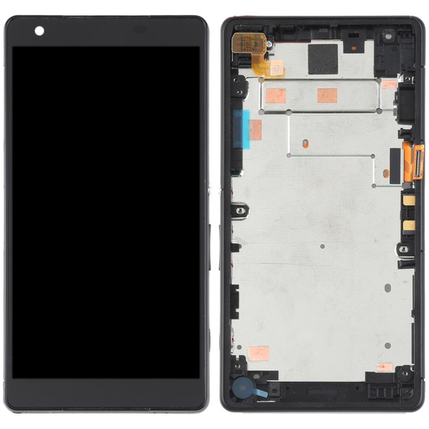 Original LCD Screen For Sony Xperia Z2a D6563 Digitizer Full Assembly with Frame(Black)