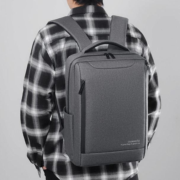 OUMANTU 2106-1 Business Backpack Men Casual Computer Bag(Gray)