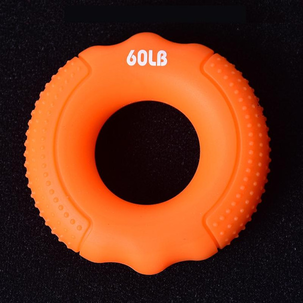 2 PCS Silicone Gripper Finger Exercise Grip Ring, Specification: 60LB(Dot Orange)