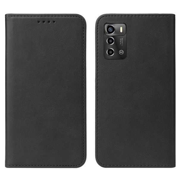 For ZTE Blade A72 2022 Magnetic Closure Leather Phone Case(Black)