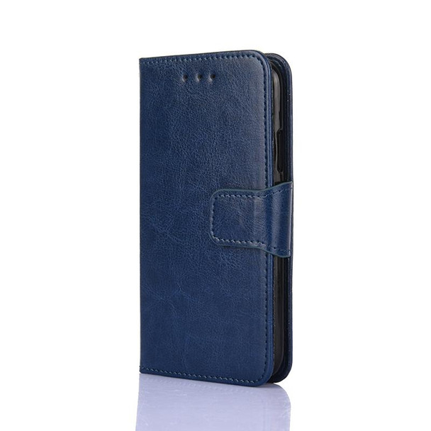 For ZTE Blade A52 Lite Crystal Texture Horizontal Flip Leather Phone Case(Royal Blue)