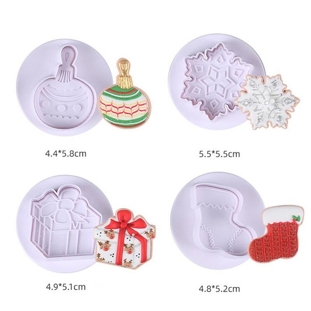 2sets Christmas Snowflake Spring Mould Cookie DIY Mould(C)