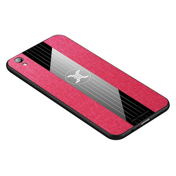 Ror OPPO R9 Plus XINLI Stitching Cloth Textue Shockproof TPU Protective Case(Red)