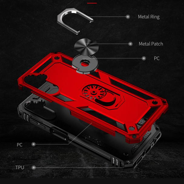 For Samsung Galaxy A14 5G Shockproof TPU + PC Phone Case(Red)