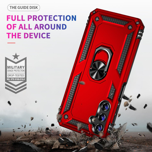 For Samsung Galaxy A14 5G Shockproof TPU + PC Phone Case(Red)