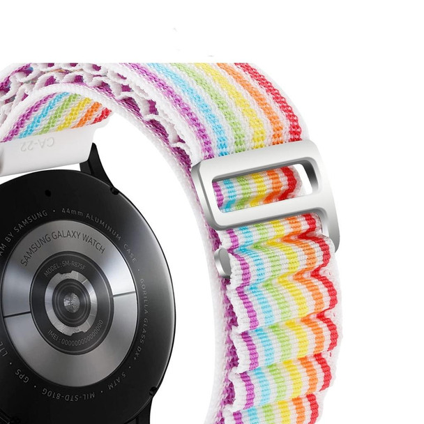 For Coros Pace 2/Coros Apex 42mm Universal Nylon Watch Band(Rainbow)