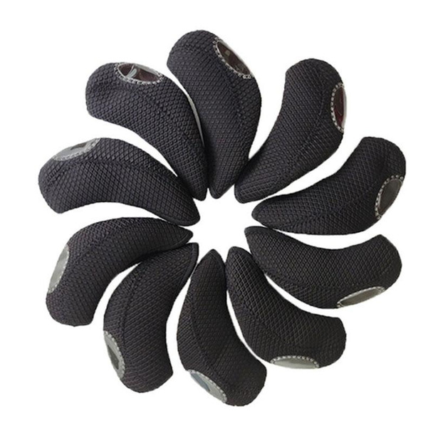 10PCS/Set 15X7 Neoprene Waterproof and Wear-resistant Golf Club Headgear(Black)