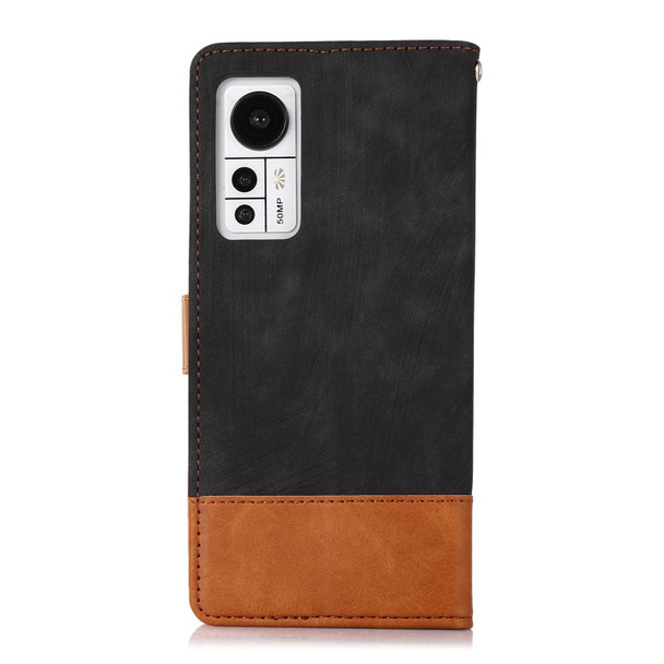 For Xiaomi 12 Splicing Leather Phone Case(Black)