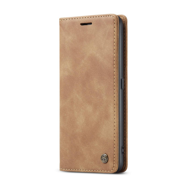 CaseMe 013 Multifunctional Horizontal Flip Leatherette Phone Case For OPPO F19/F19S/A74 4G/A95 4G/Reno6 Lite 4G Global(Brown)