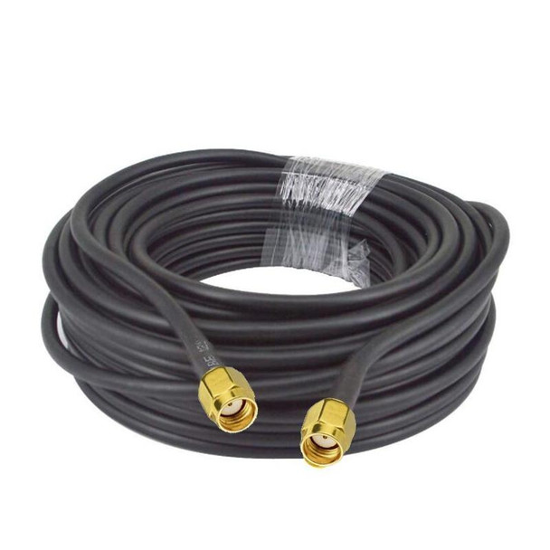 RP-SMA Male To RP-SMA Male RG58 Coaxial Adapter Cable, Cable Length:5m