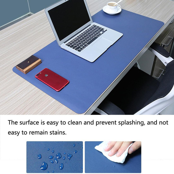 Multifunction Business Double Sided PU Leather Mouse Pad Keyboard Pad Table Mat Computer Desk Mat, Size: 120 x 60cm