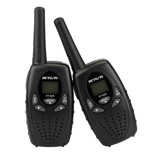 1 Pair RETEVIS RT628 0.5W EU Frequency 446MHz 8CHS Handheld Children Walkie Talkie(Black)