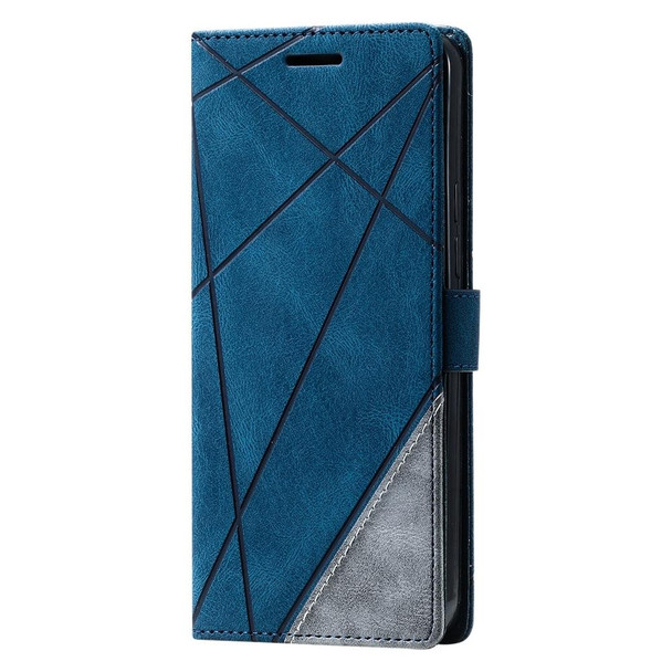 For Xiaomi 12 Lite Skin Feel Splicing Leather Phone Case(Blue)
