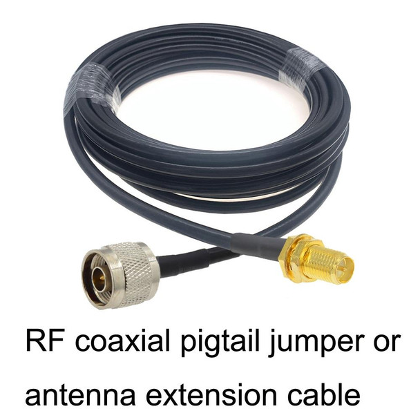 RP-SMA Female To N Male RG58 Coaxial Adapter Cable, Cable Length:0.5m