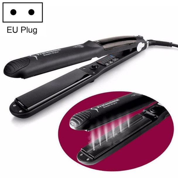 Steam Spray Electric Splint Hair Straightener with Plastic Bottle , EU Plug