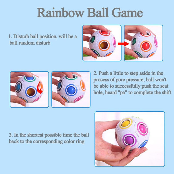 Magic Rainbow Ball Magic Cube Puzzle Cube