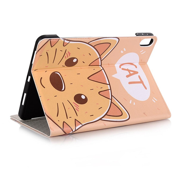 Cat Pattern Horizontal Flip Leatherette Case for iPad Pro 11 inch (2018),with Card Slots & Holder & Wallet & Photo Frame & Pen slot