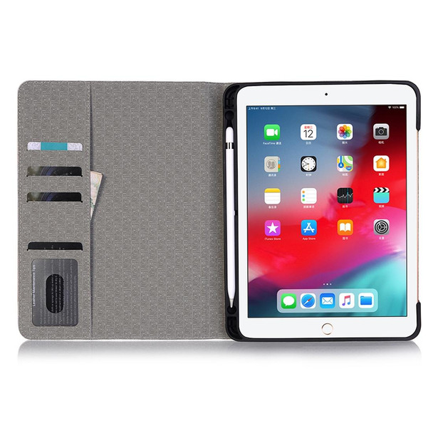 Ship Anchor Pattern Horizontal Flip Leather Case for iPad Pro 11 inch (2018),with Card Slots & Holder & Wallet & Photo Frame & Pen slot