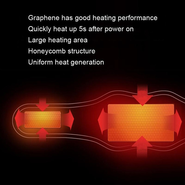 USB 5V Graphene Thermal Physiotherapy Heating Belt(Gray)