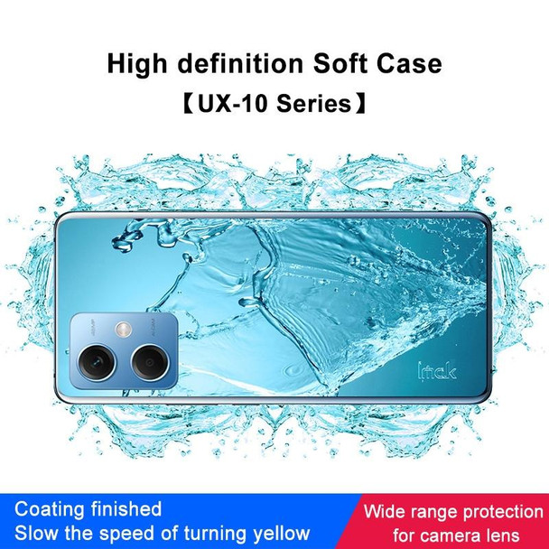 For Xiaomi Redmi Note 12 China IMAK UX-10 Series Transparent Shockproof TPU Phone Case(Transparent)