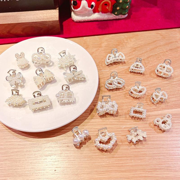 10pcs LD358 Triangle Pearl Mini Hairpin Girl Bangs Hair Ornaments