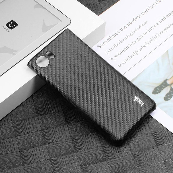 For BlackBerry KEYone/DTEK70 imak Ruiyi Series Carbon Fiber PU + PC Phone Case