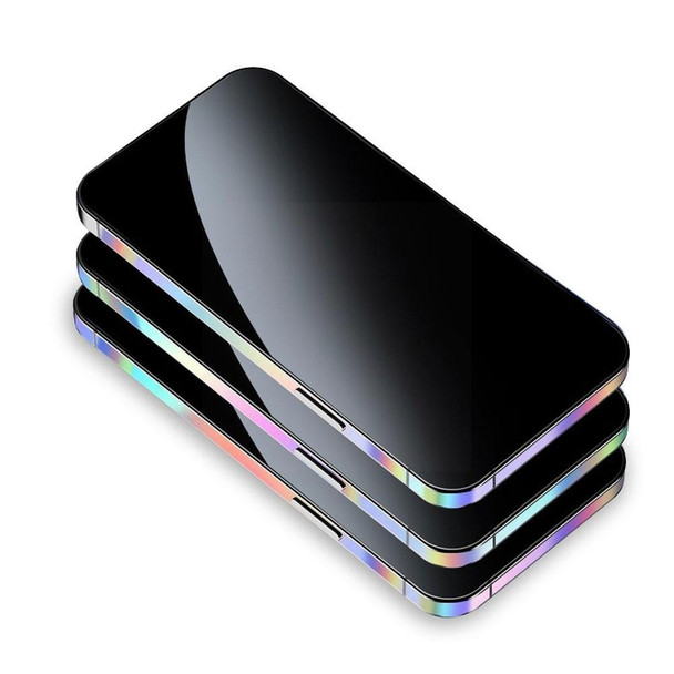 For iPhone 12 Mini 2 Sets Dazzle Colour Luminous Side Frame Film